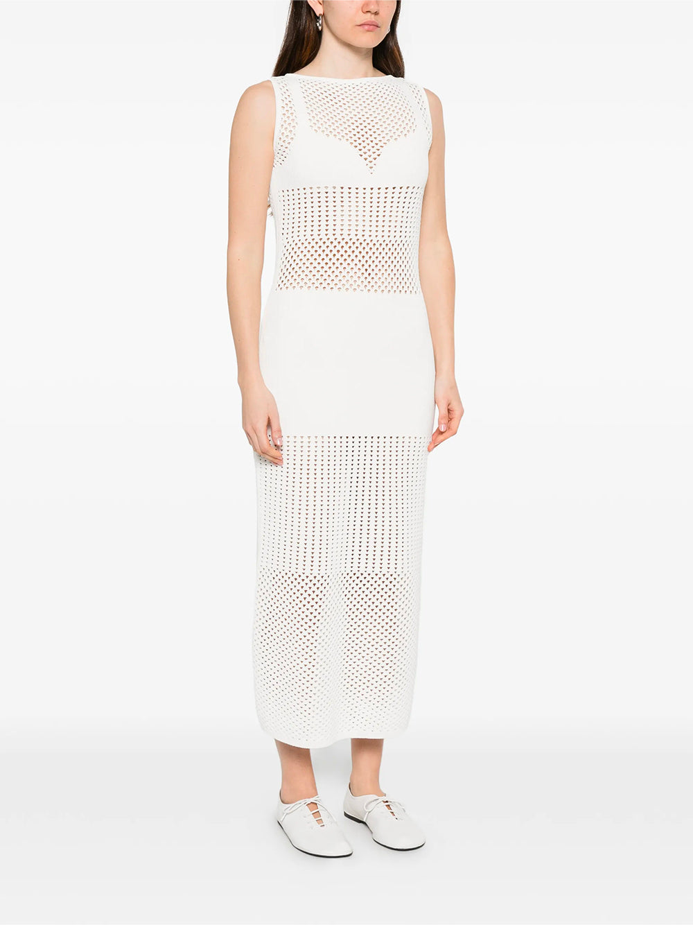 SPORTMAX-FESTA DRESS-2612321012600 001 BIANCO
