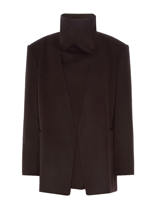 SPORTMAX-GIACCA DOPPIO PETTO CON GILET-SPSMANNA CAFFÈ