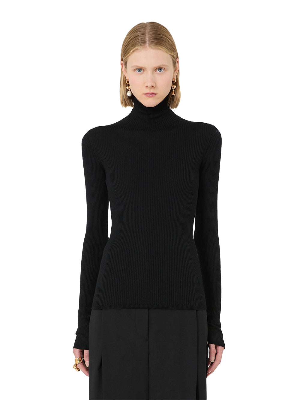 SPORTMAX-LUPETTO SLIM-SPXCENTRO NERO