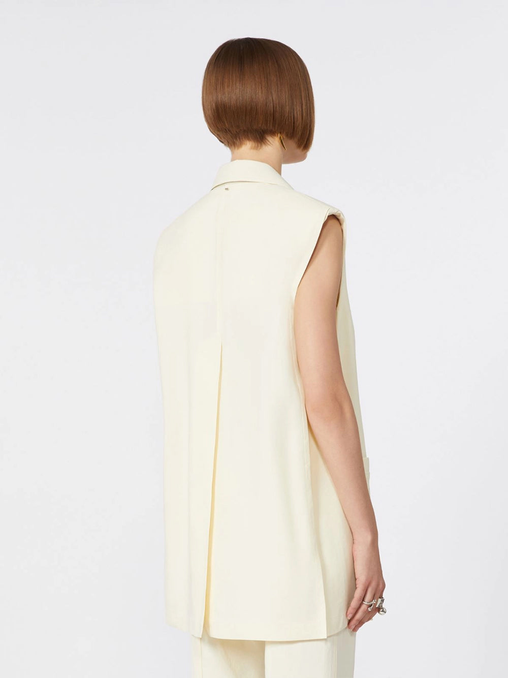 SPORTMAX-MAGGIO GILET-2612281012600 001 AVORIO