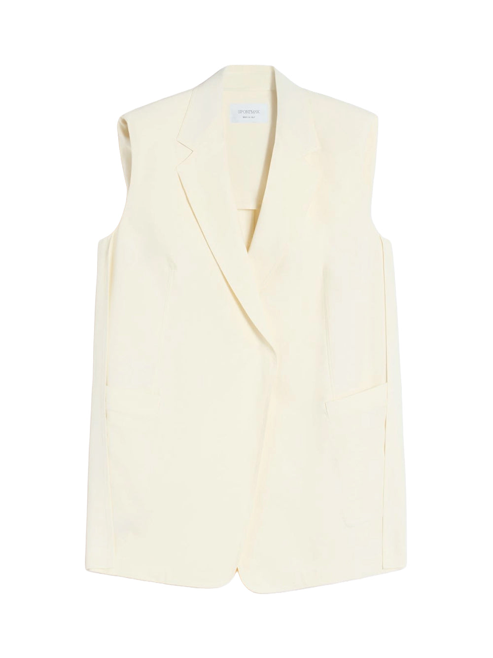 SPORTMAX-MAGGIO GILET-2612281012600 001 AVORIO