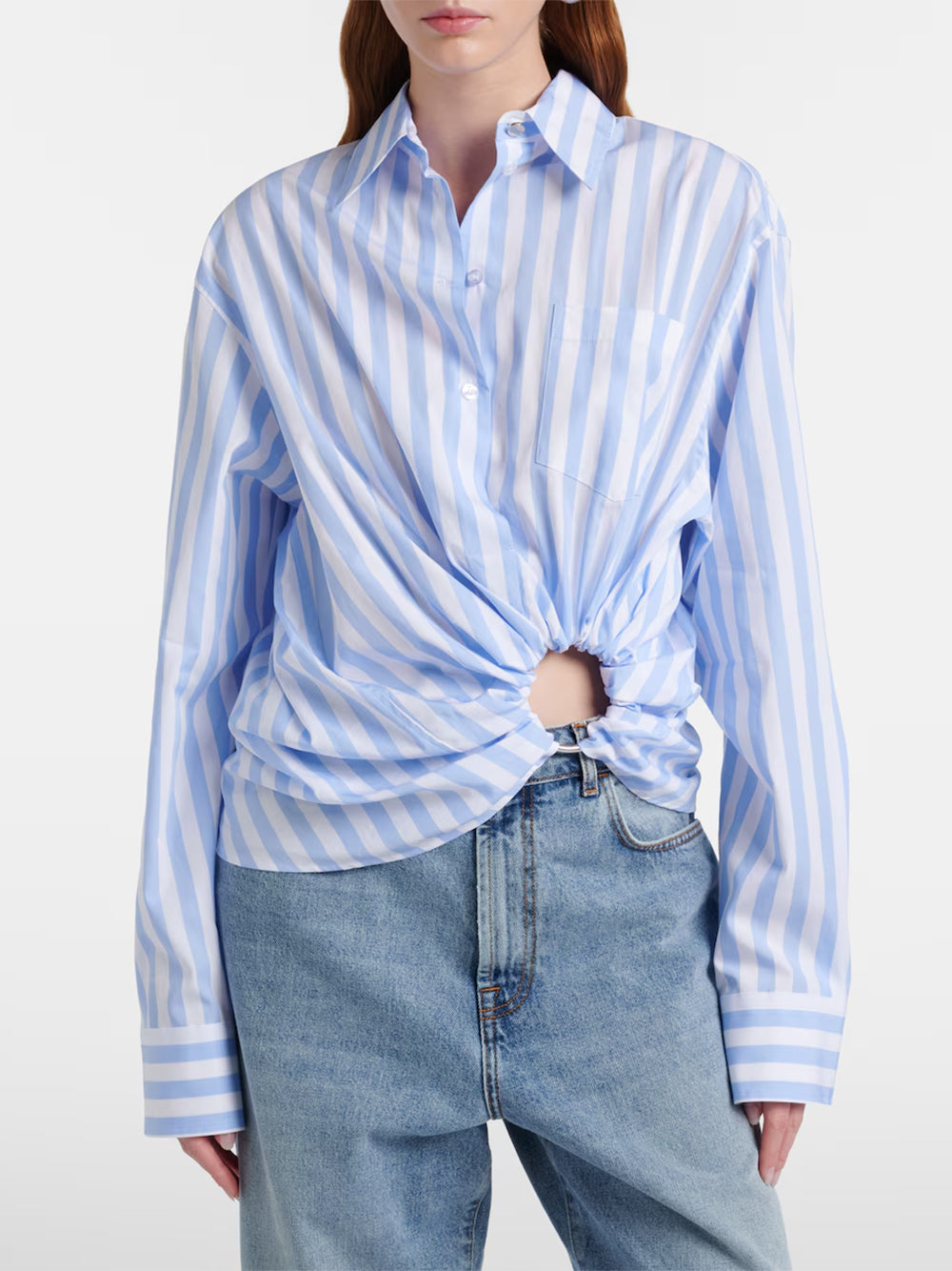 SPORTMAX-PALMIZI SHIRT-2612111012600 003 WHITE BLUE