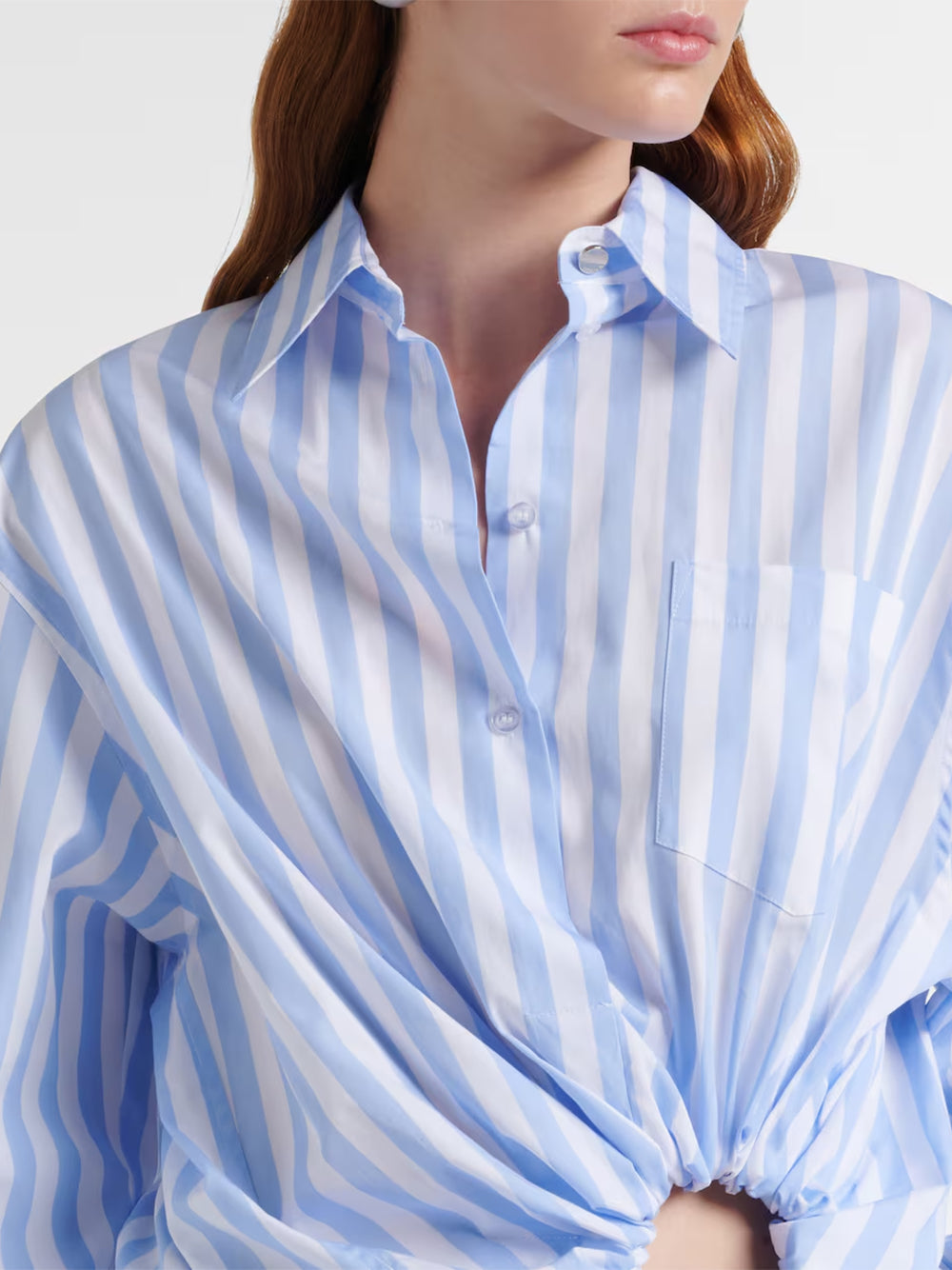 SPORTMAX-PALMIZI SHIRT-2612111012600 003 WHITE BLUE