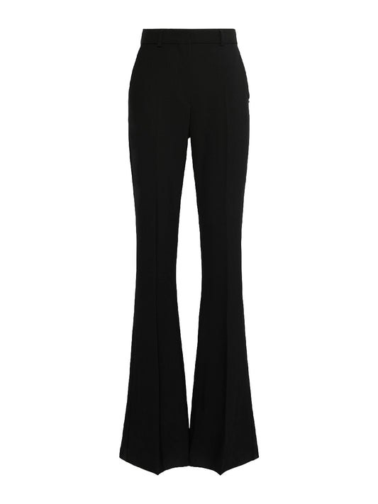 SPORTMAX-PANTALONE FLARE-SPXFEBE NERO