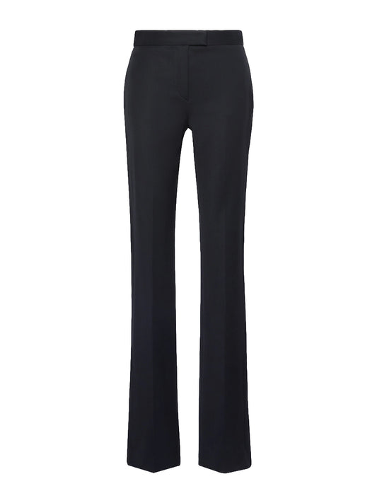 SPORTMAX-PANTALONE FLARE VITA BASSA-SPSGUGLIA NERO