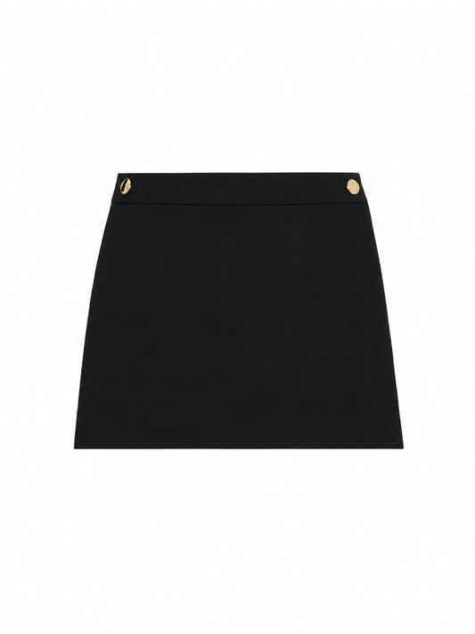 SPORTMAX-SHORT SKIRT-SPXOTTUSO NERO