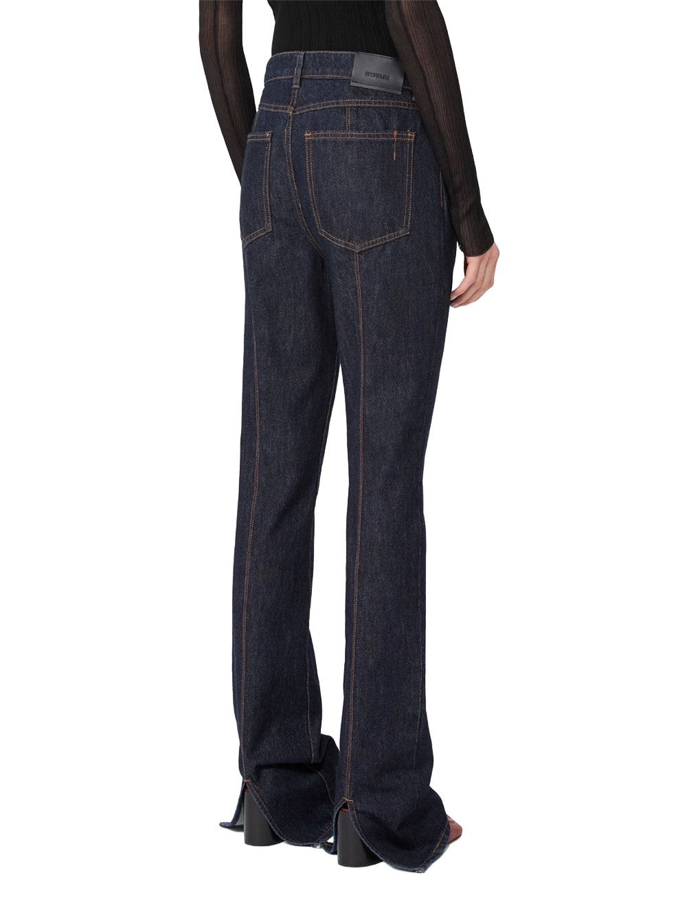 SPORTMAX-UDITORE DENIM PANTS-2612181085600 001 BLU NOTTE