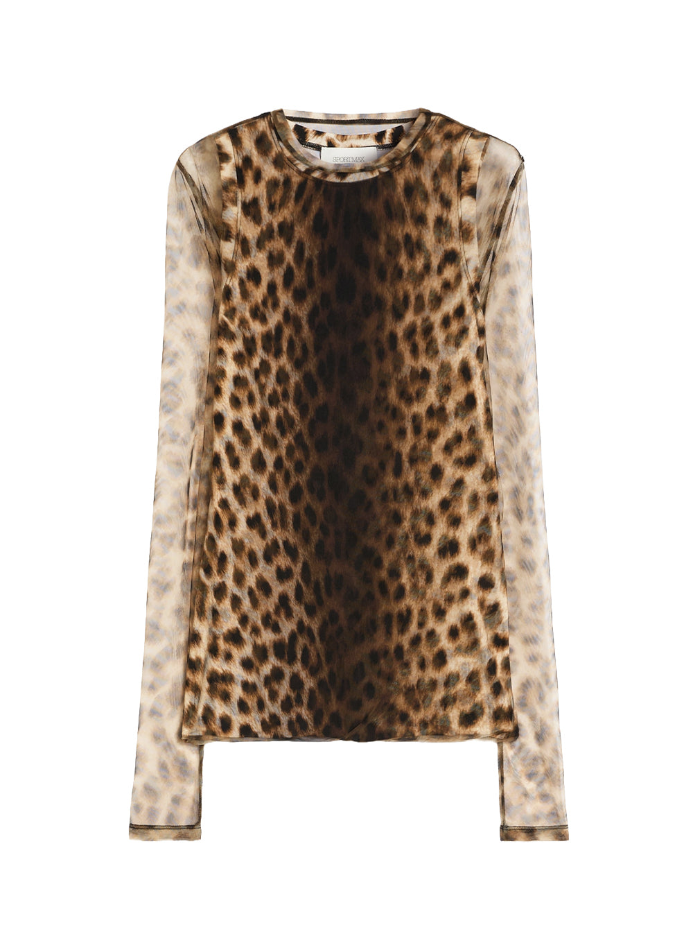 SPORTMAX-ZEBU TOP-2612941072600 001 LEOPARDO