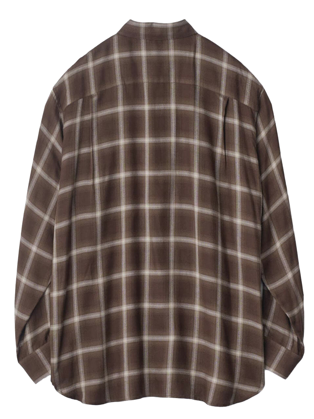 SSSTEIN-LY/VIS CHECK OVERSIZED LS SHIRT-ST 1461 BROWN OMBRE