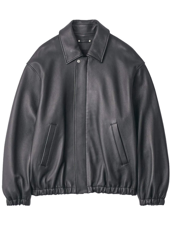 SHEEP LEATHER ZIP SHORT JACKET