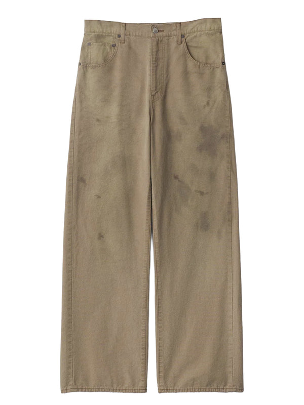 SULFUR DYED OXFORD VINTAGE WIDE PANTS