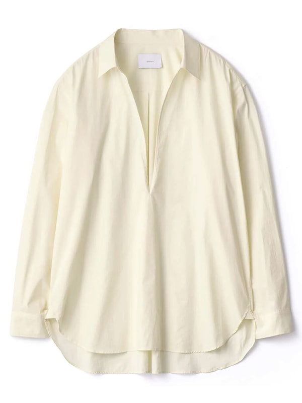 SUVIN COTTON OVERSIZED SKIPPER SHIRT