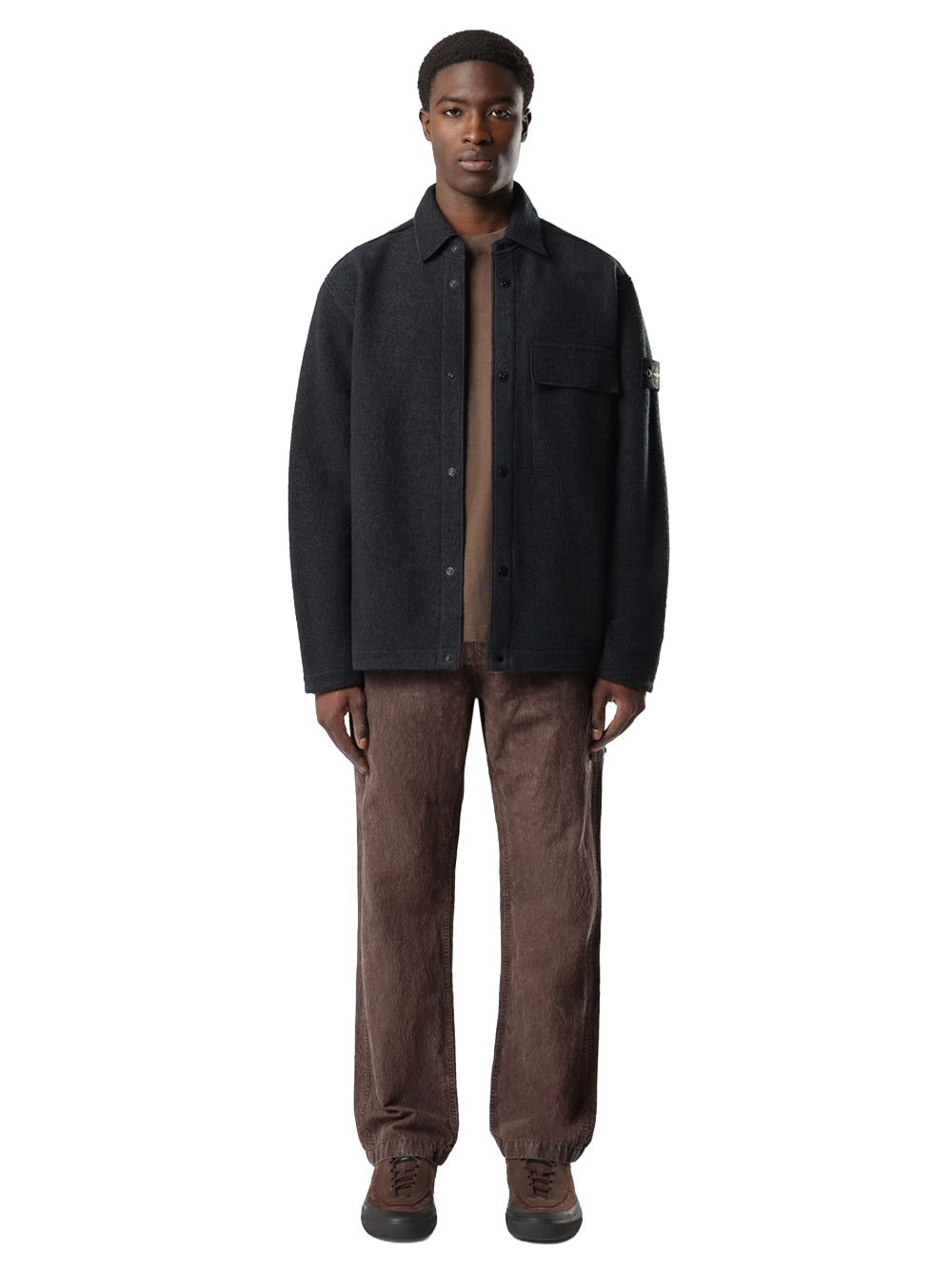 STONE ISLAND-CAMICIA OVERSHIRT-L2S151200034S0461 V0020 NAVY BLUE