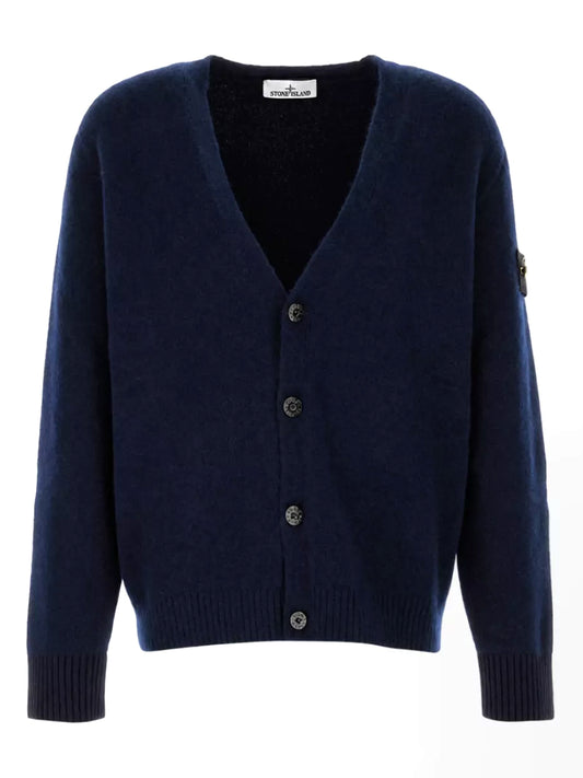 STONE ISLAND-CARDIGAN-L2S155100046S0N22 V0M20 BLUE MELANGE