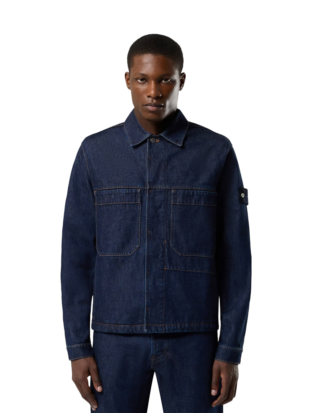 STONE ISLAND-DENIM BIKER JACKET-L2S144100006S00J7 VJ201