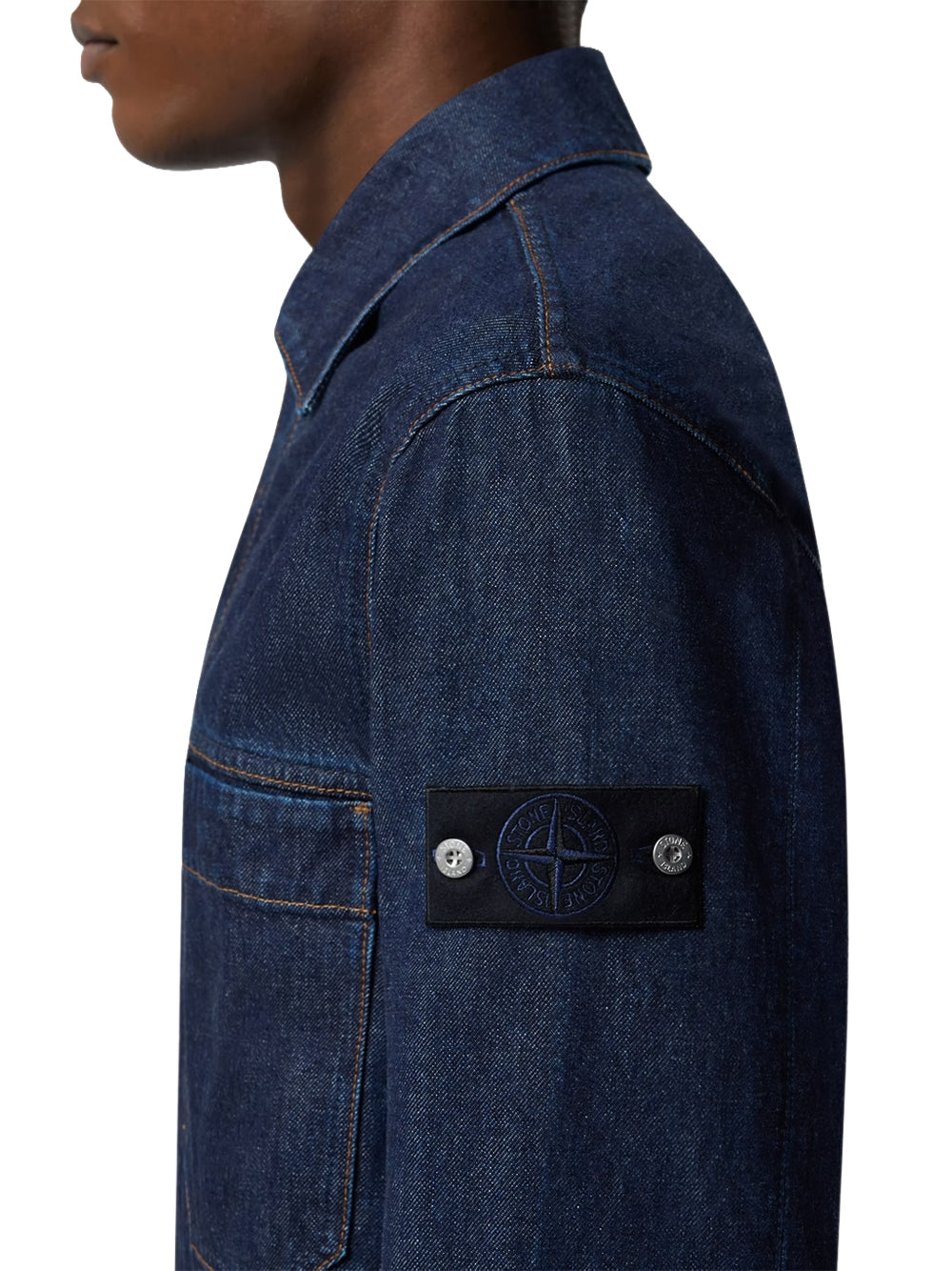 STONE ISLAND-DENIM BIKER JACKET-L2S144100006S00J7 VJ201