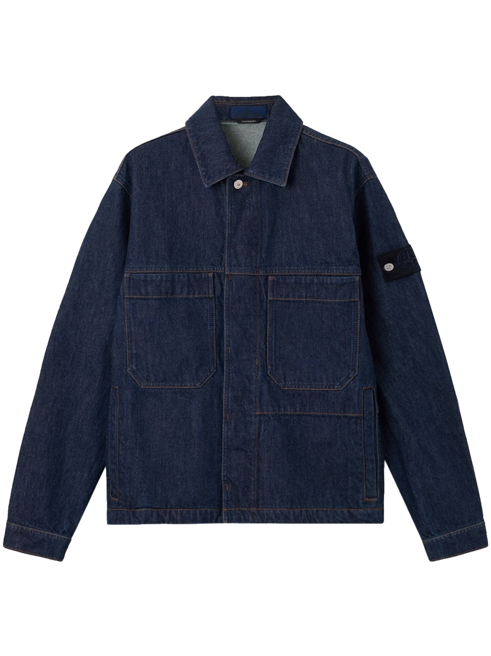 STONE ISLAND-DENIM BIKER JACKET-L2S144100006S00J7 VJ201