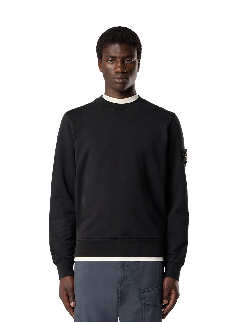 STONE ISLAND-FELPA GIROCOLLO-L2S156100060S0051 V0029 BLACK