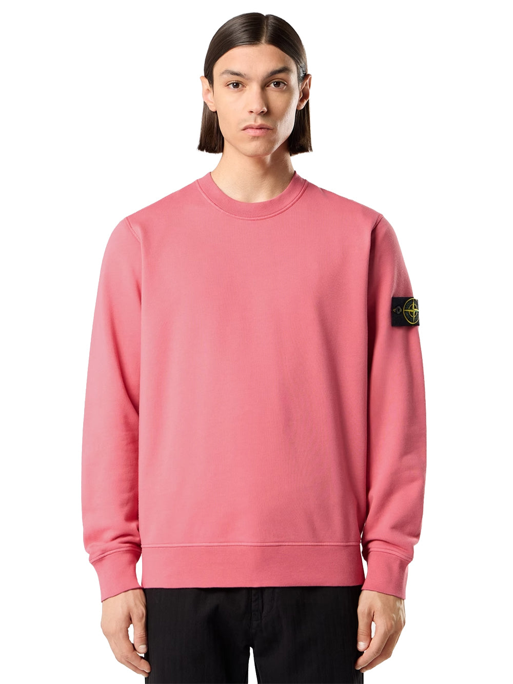 STONE ISLAND-FELPA GIROCOLLO-L2S156100060S0051 V0089 GERANIUM