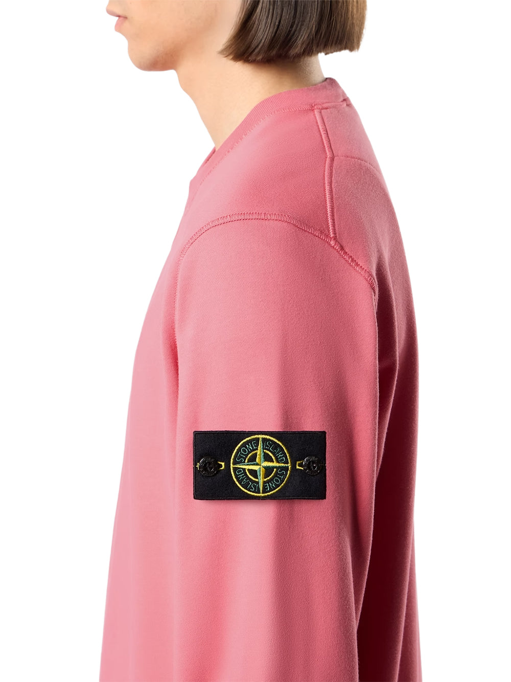 STONE ISLAND-FELPA GIROCOLLO-L2S156100060S0051 V0089 GERANIUM