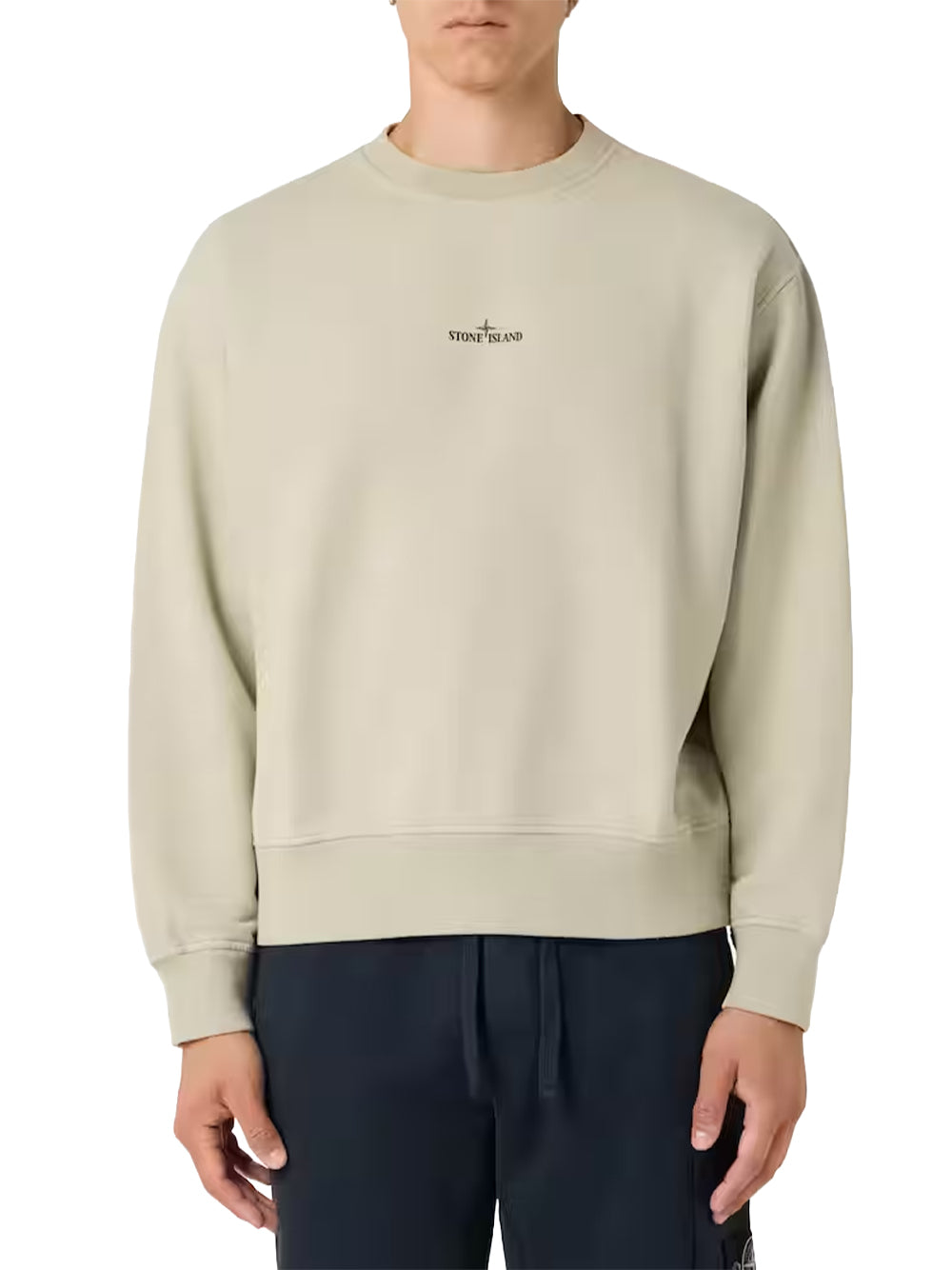 STONE ISLAND-FELPA-L2S156100039S0477 V005G MILITARY GREEN