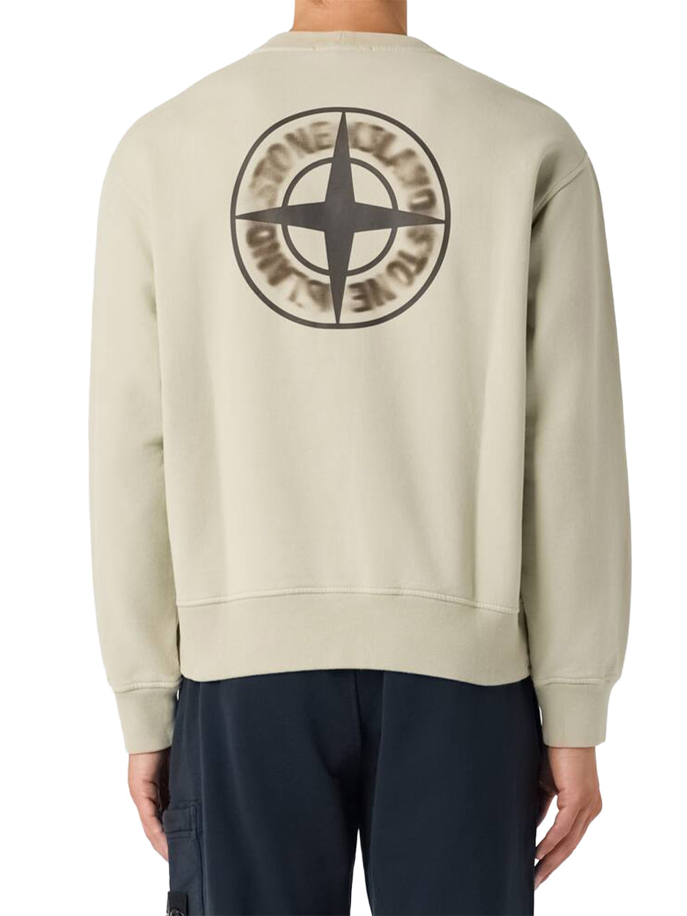 STONE ISLAND-FELPA-L2S156100039S0477 V005G MILITARY GREEN