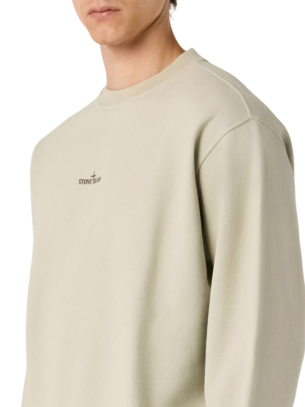 STONE ISLAND-FELPA-L2S156100039S0477 V005G MILITARY GREEN