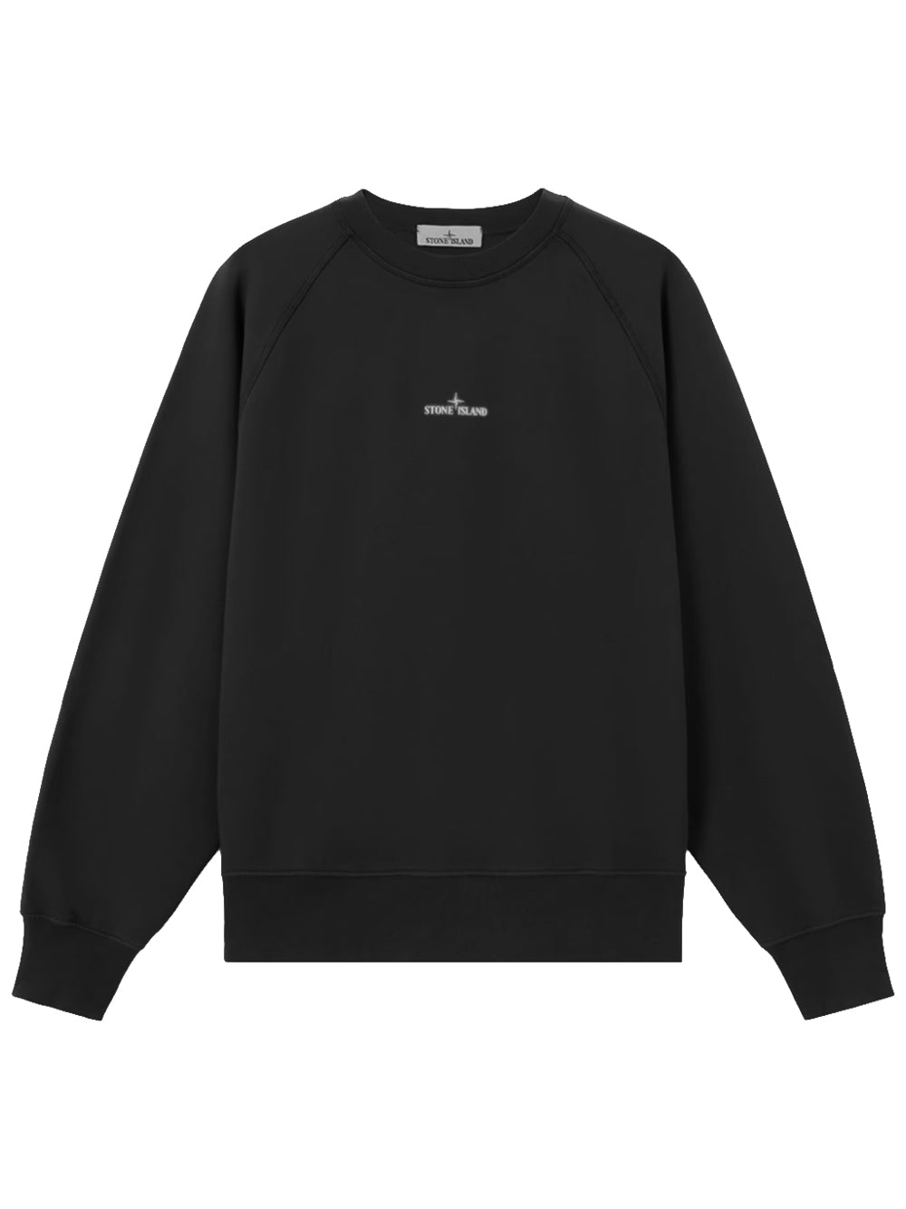 STONE ISLAND-FELPA STAMPA COMPASS-L2S156100008S0466 V0029 BLACK