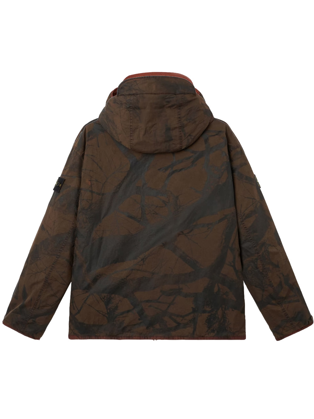 STONE ISLAND-GIACCA CON CAPPUCCIO LASER PRINT-L2S154100044S0E16 V0015 BRICK RED