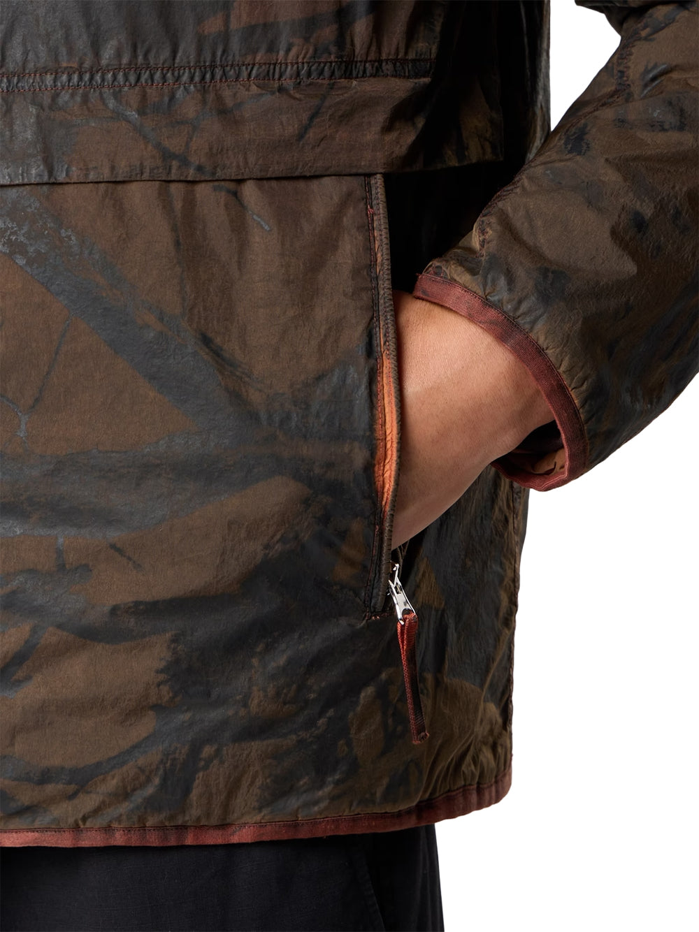 STONE ISLAND-GIACCA CON CAPPUCCIO LASER PRINT-L2S154100044S0E16 V0015 BRICK RED