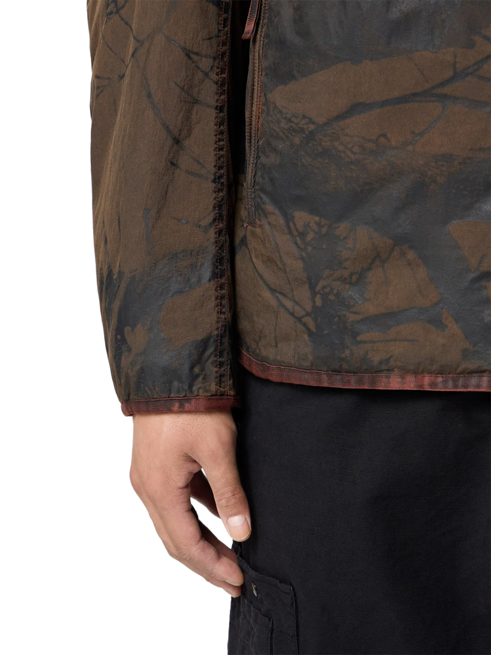 STONE ISLAND-GIACCA CON CAPPUCCIO LASER PRINT-L2S154100044S0E16 V0015 BRICK RED