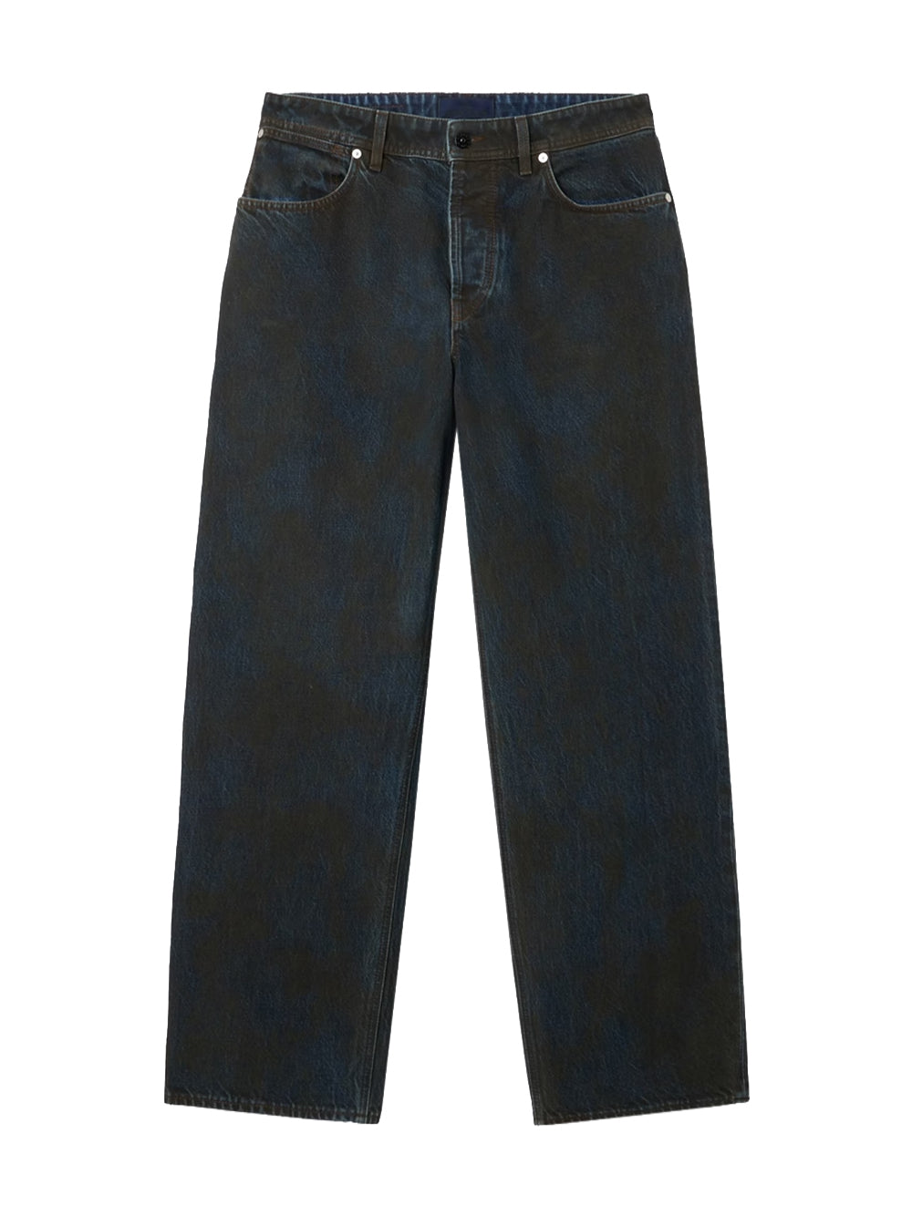 STONE ISLAND-LASER PIGMENT DENIM PANT LOOSE FIT-L2S14J100006S0J40 VJ229 BLUE BLACK