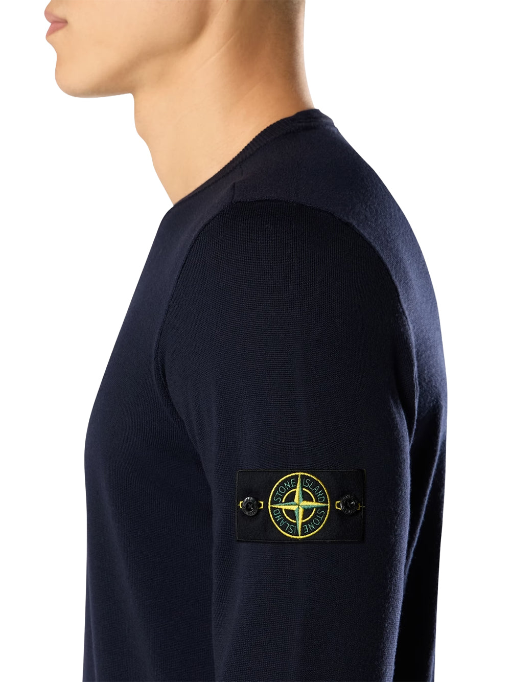 STONE ISLAND-MAGLIA LANA LIGHT RWS-L2S155100071S00C4 V0029 BLACK