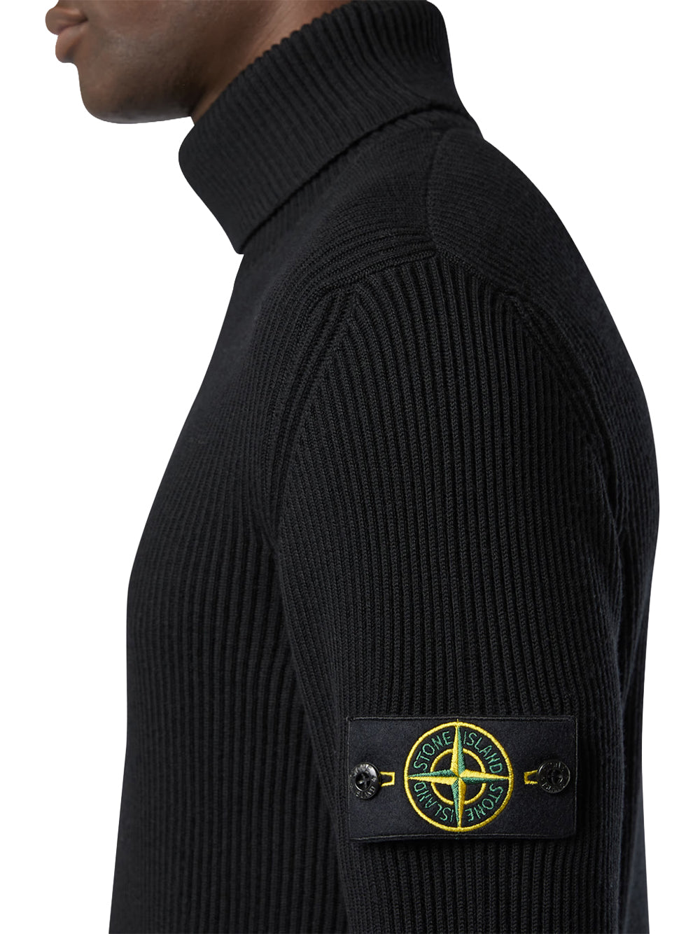 STONE ISLAND-MAGLIA RWS TURTLE NECK-L2S155100052S00C2 V0029 BLACK