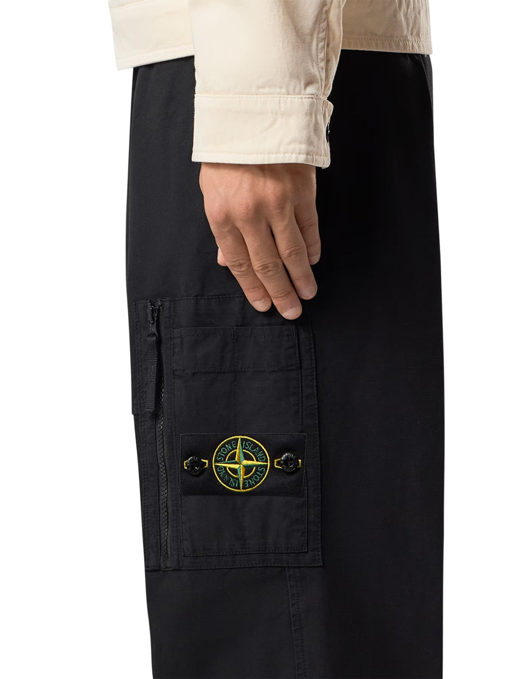 STONE ISLAND-PANTALONE LOOSE-L2S153100015S0211 V0029 BLACK