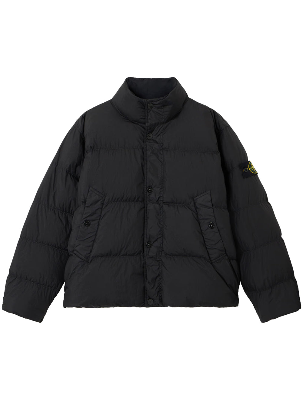 STONE ISLAND-PUFFER CON BOTTONI C/PIUMA RDS-L2S154100109S0A23 V0029 BLACK