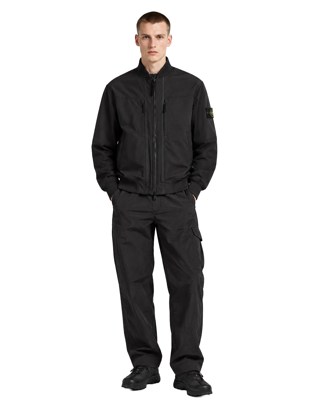 STONE ISLAND-SOFT SHELL BOMBER JACKET-L2S15Q100006S0B22 V0029