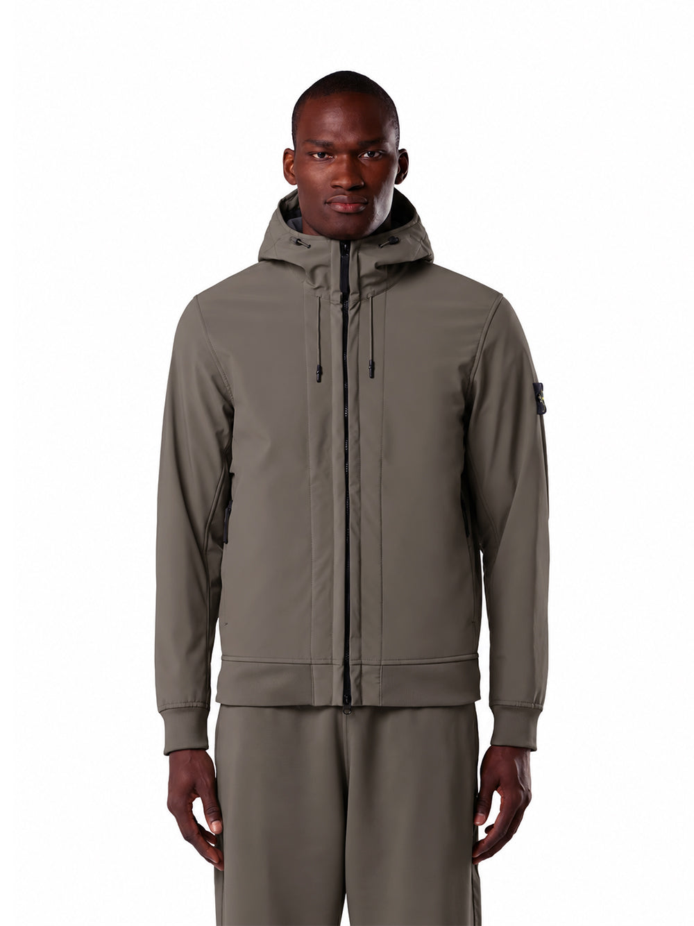 STONE ISLAND-SOFT SHELL HOODED JACKET-L2S15Q100004S0B22 V0078