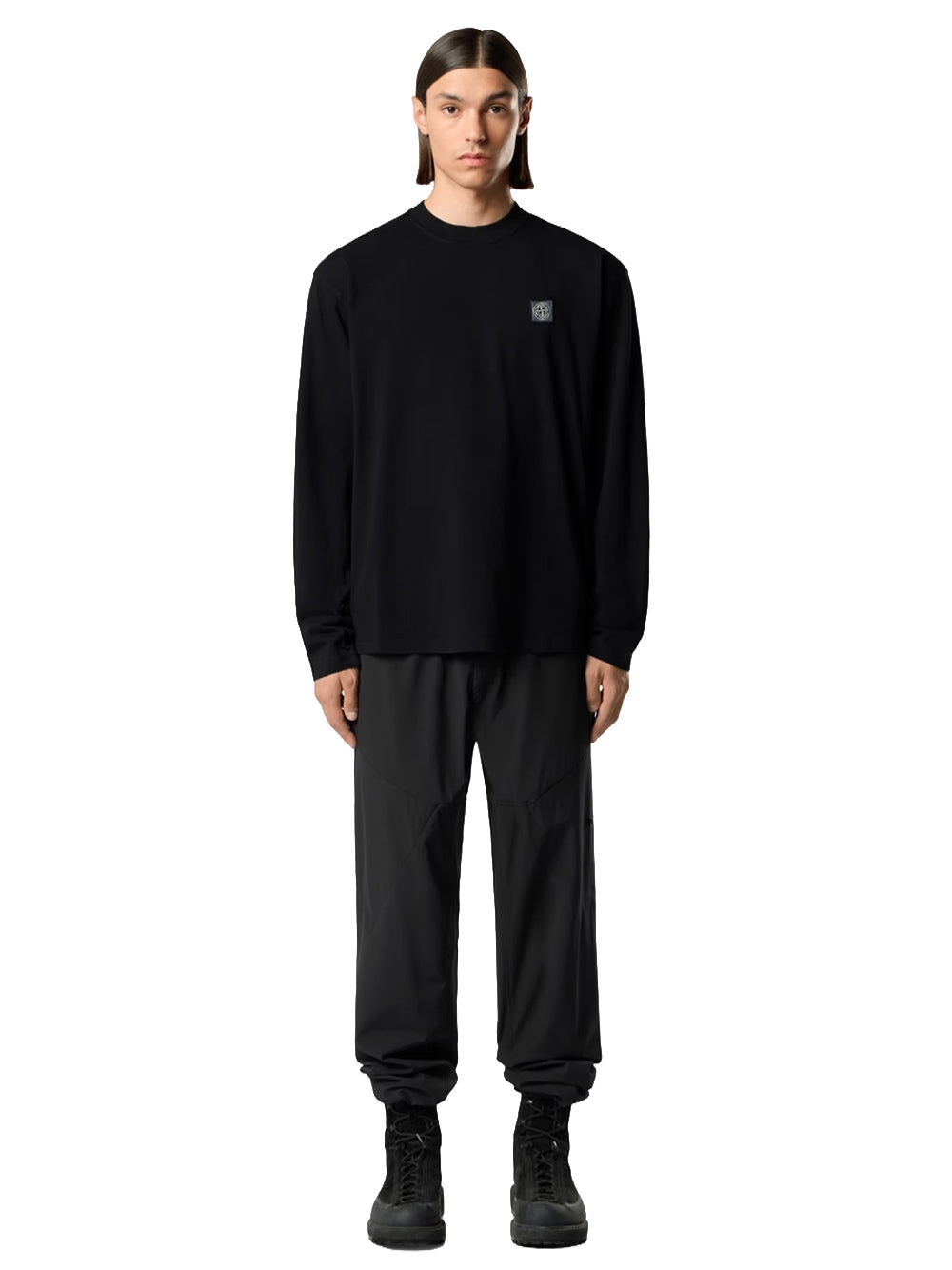 STONE ISLAND-T-SHIRT M/LUNGA-L2S152100007S0500 V0029 BLACK