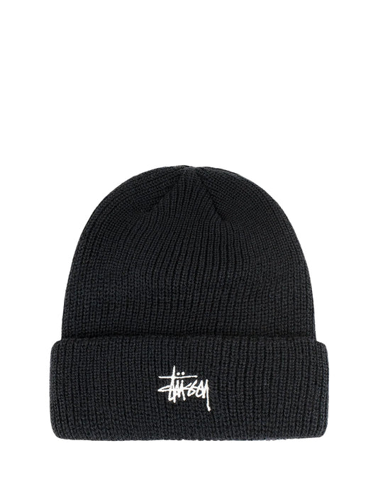 STUSSY-BASIC CUFF BEANIE-1321019 0001 BLACK