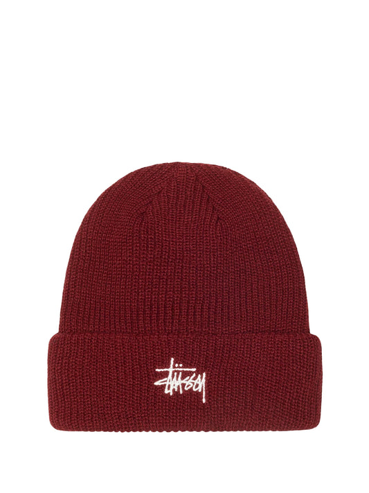 STUSSY-BASIC CUFF BEANIE-1321019 0613 DARK RED