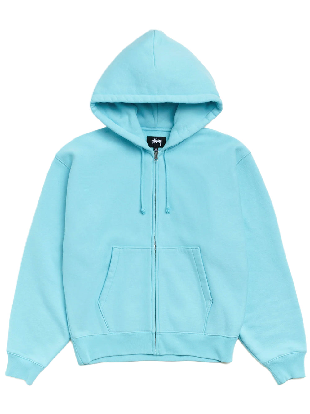 STUSSY-BASIC DIAMOND ZIP HOOD-118603 0872 TEAL