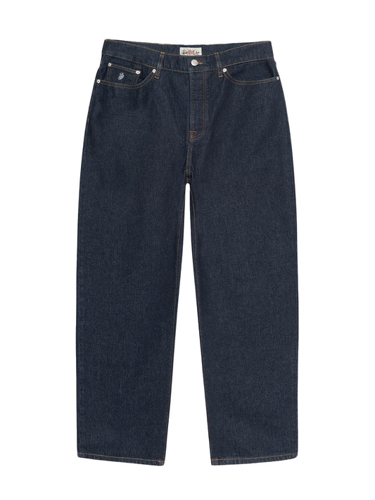STUSSY-BIG OL JEAN DENIM-116599T 0737 RINSED INDIGO