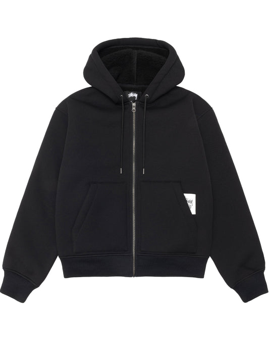 STUSSY-BONDED SHERPA LINED HOOD-118585 0001 BLACK