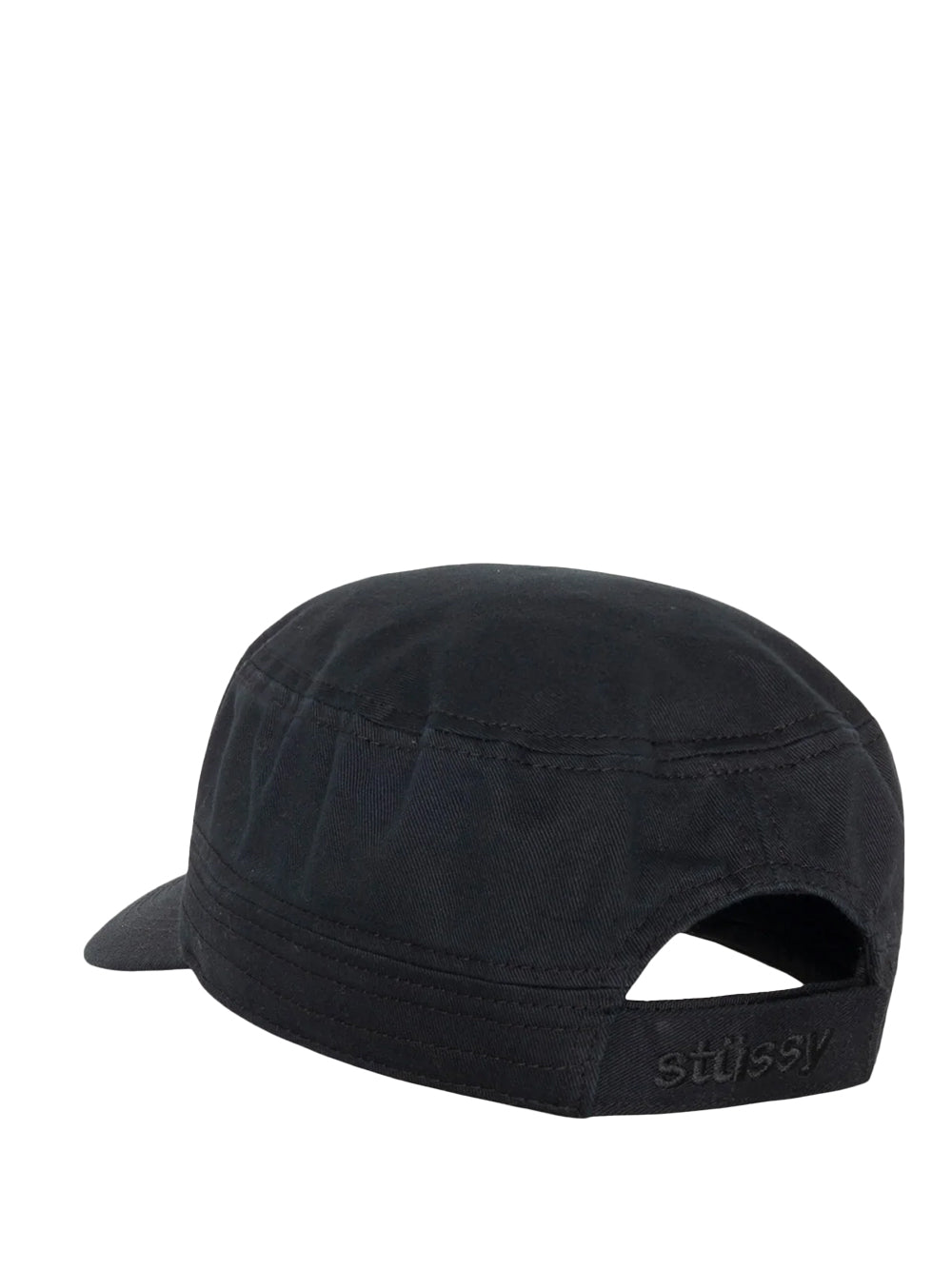 STUSSY-CADET HELVETICA LOGO CAP-1311173 0001 BLACK