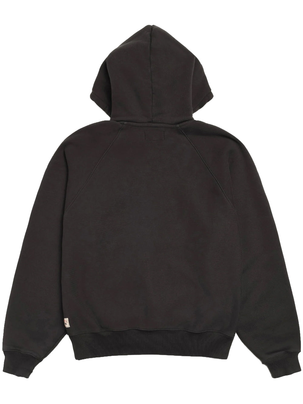 STUSSY-FLEECE RAGLAN HOOD-118572 0034 WASHED BLACK