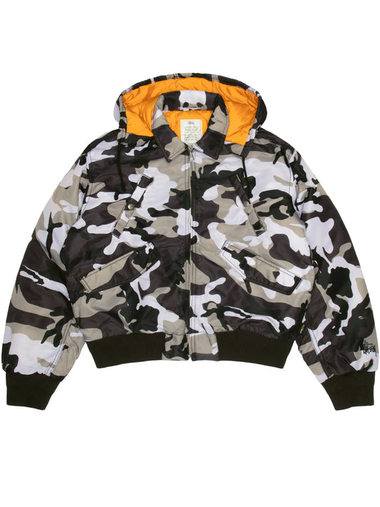 STUSSY-FLIGHT BOMBER-115865 1203 SNOW CAMO