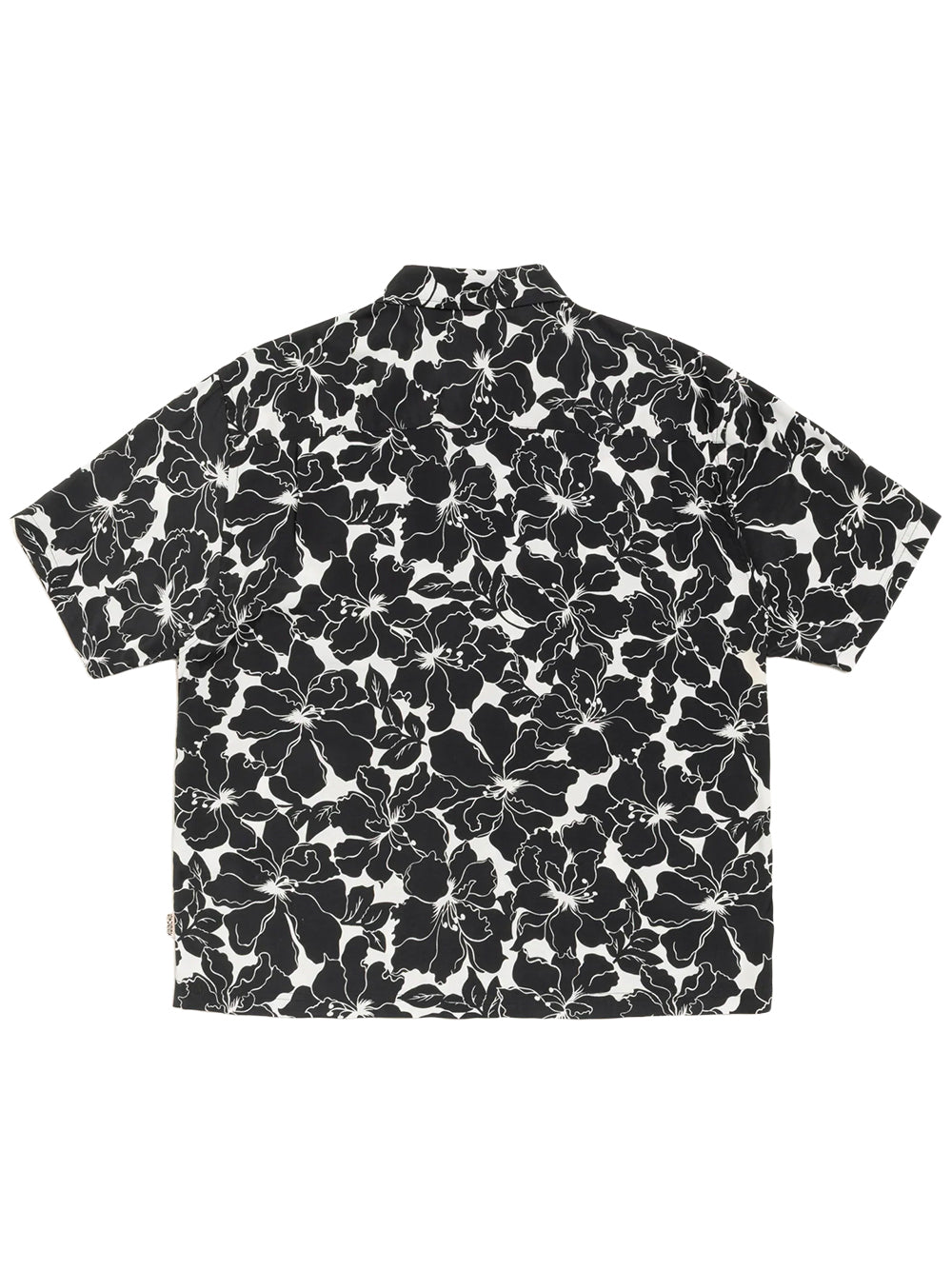 STUSSY-FLORAL HAWAIIAN SHIRT-1110386 0001 BLACK