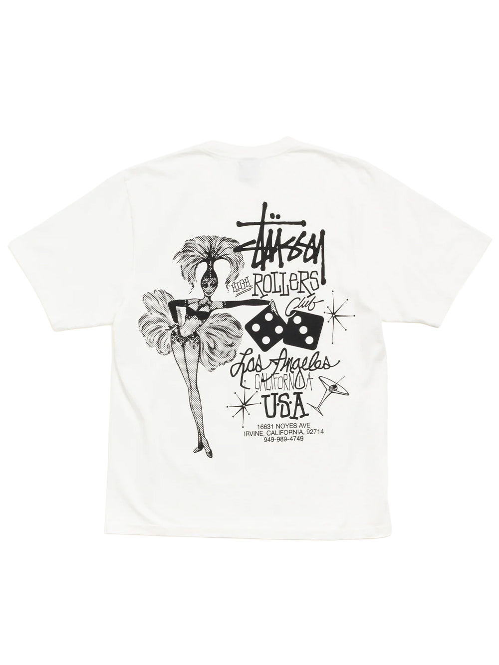 STUSSY-HIGH ROLLERS TEE-1905200 1002 NATURAL