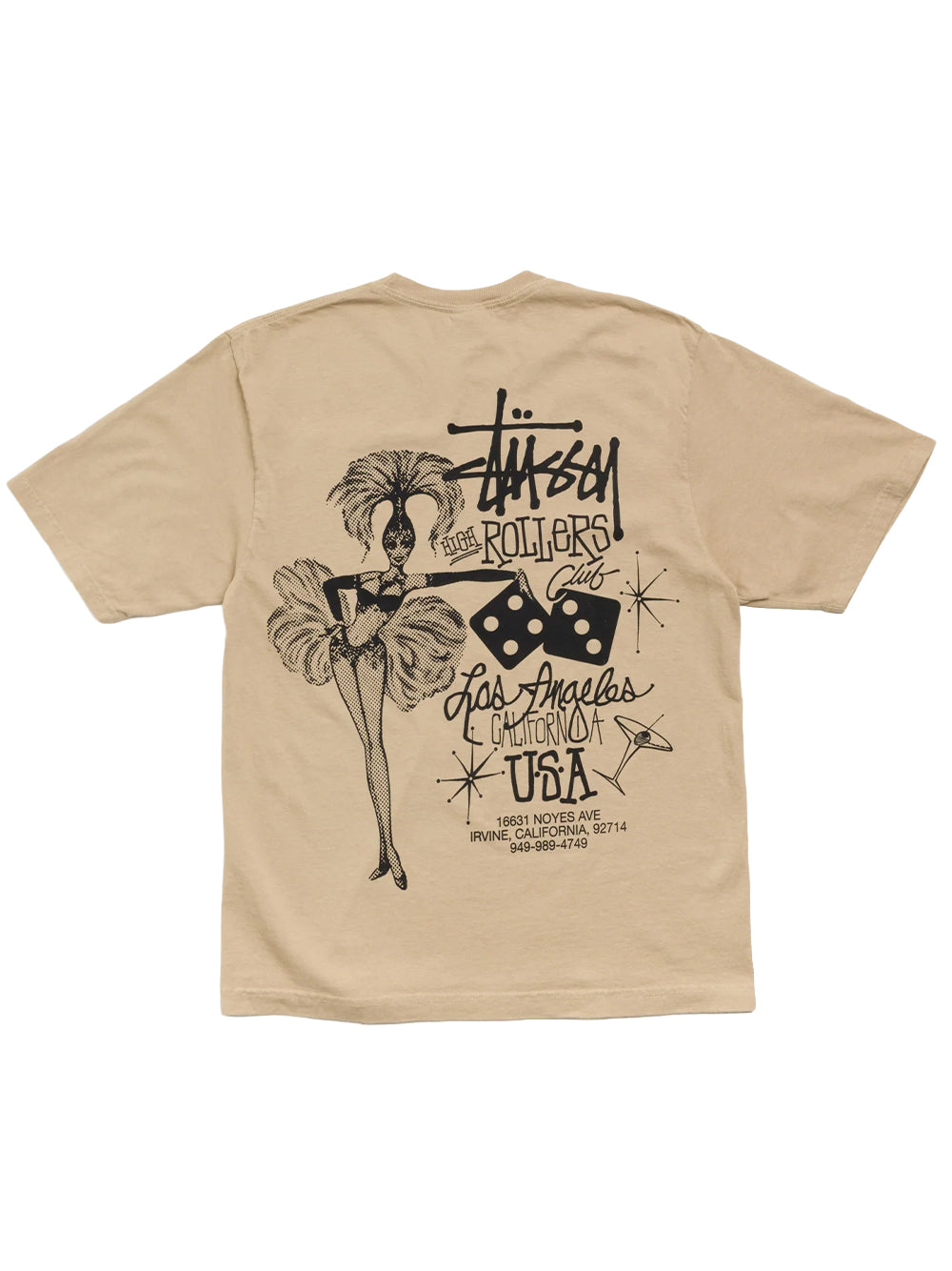 STUSSY-HIGH ROLLERS TEE-1905200 2804 ROCK